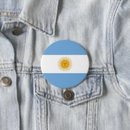 Argentinische Flagge Button