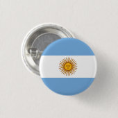 argentinische Flagge Button (Vorne & Hinten)