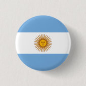argentinische Flagge Button (Vorderseite)