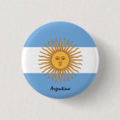 Argentinische Flagge Button (Vorderseite)