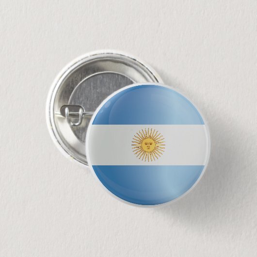 Argentinische Flagge Button (Vorne & Hinten)