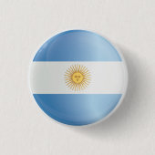 Argentinische Flagge Button (Vorderseite)