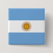 argentinische Flagge Button (Vorderseite)