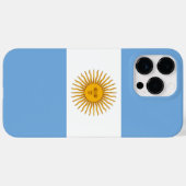 Argentinische Flagge Case-Mate iPhone Hülle (Rückseite (Horizontal))
