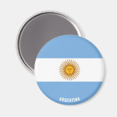 Argentinische Flagge Charming Patriotic Magnet (Vorderseite/Rückseite)