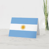 Argentinische Flagge Dankeskarte (Vorderseite)