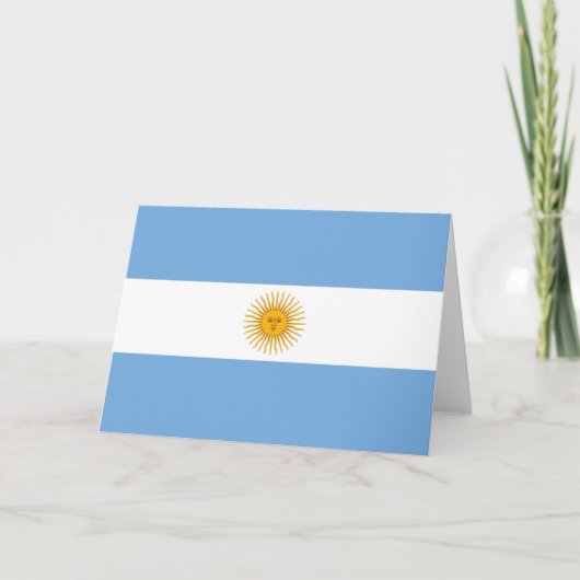 Argentinische Flagge Dankeskarte (Vorderseite)