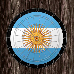 Argentinische Flagge Dartboard / Argentinien / Spi Dartscheibe