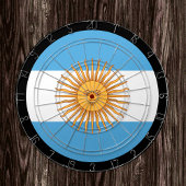 Argentinische Flagge Dartboard / Argentinien / Spi Dartscheibe