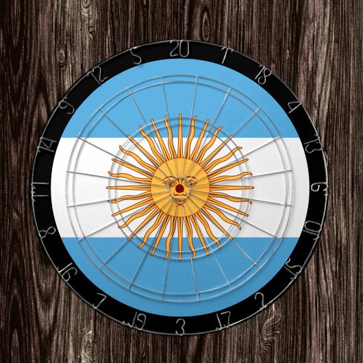 Argentinische Flagge Dartboard / Argentinien / Spi Dartscheibe