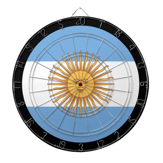 Argentinische Flagge Dartboard / Argentinien / Spi Dartscheibe (vorne)