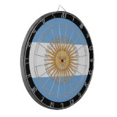 Argentinische Flagge Dartboard / Argentinien / Spi Dartscheibe (Vorderseite Links)