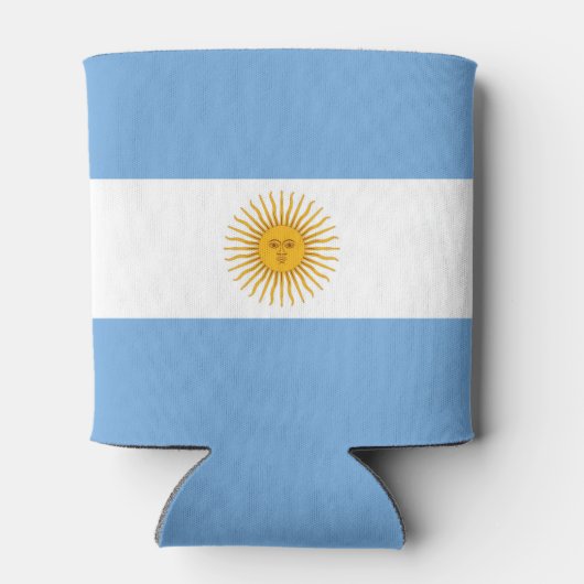 Argentinische Flagge Dosenkühler (Rückseite)