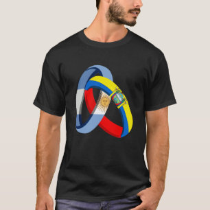 Argentinische Flagge Ecuador Grown Ring Ehe Hochze T-Shirt