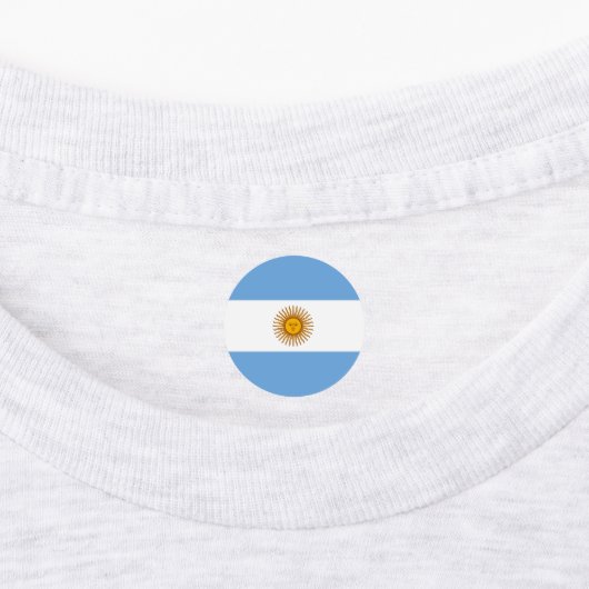 Argentinische Flagge Etiketten (Befestigt)