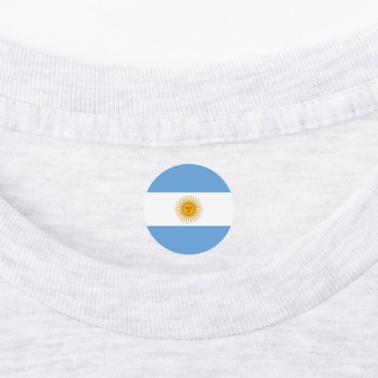 Argentinische Flagge Etiketten (Befestigt)