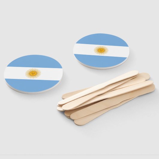 Argentinische Flagge Fächer (Non-assembled)