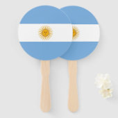 Argentinische Flagge Fächer (Vorne und Hinten)