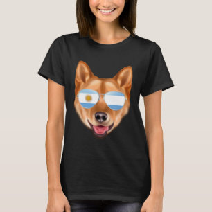 Argentinische Flagge Finnischer Spitz Dog Argentin T-Shirt