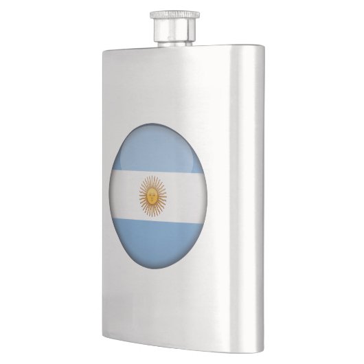 Argentinische Flagge Flachmann (Links)