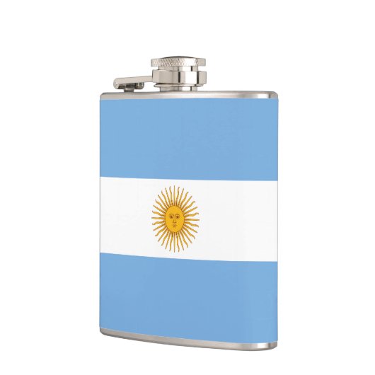 Argentinische Flagge Flachmann (Links)