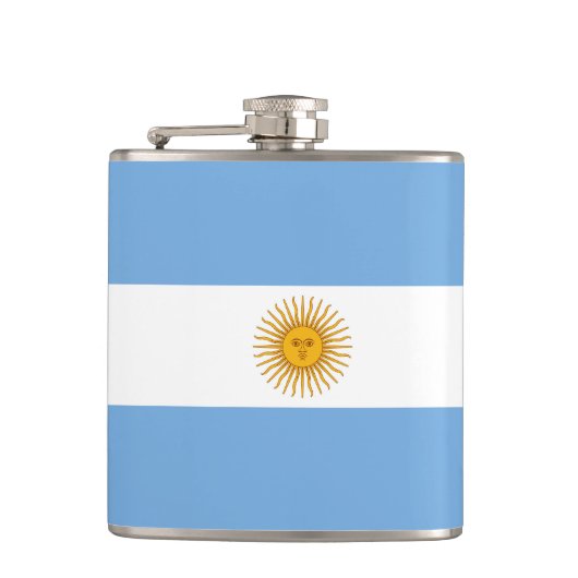 Argentinische Flagge Flachmann (Vorderseite)