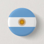 Argentinische Flagge, Flagge Argentiniens Button (Vorderseite)
