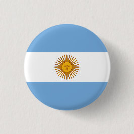 Argentinische Flagge, Flagge Argentiniens Button