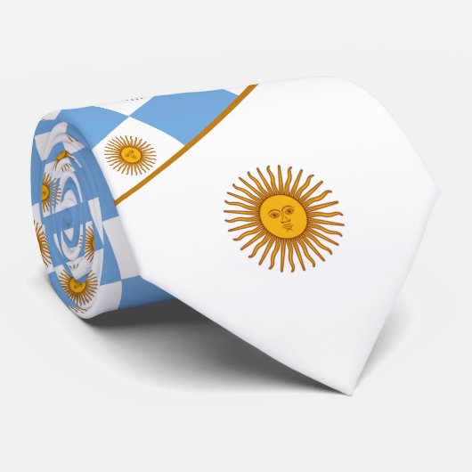 Argentinische Flagge, Flagge Argentiniens Krawatte (Gerollt)