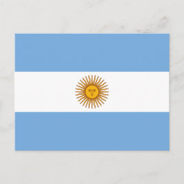 Argentinische Flagge, Flagge Argentiniens Postkarte