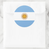 Argentinische Flagge, Flagge Argentiniens Runder Aufkleber (Tasche)
