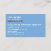 Argentinische Flagge, Flagge Argentiniens Visitenkarte (Rückseite)