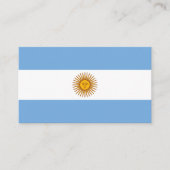 Argentinische Flagge, Flagge Argentiniens Visitenkarte (Vorderseite)