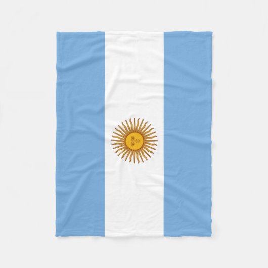 Argentinische Flagge Fleece Blanken (Vorderseite)