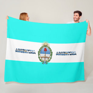 Argentinische Flagge Fleecedecke