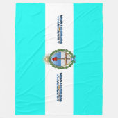Argentinische Flagge Fleecedecke (Vorderseite)