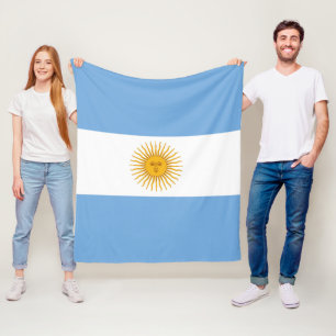 Argentinische Flagge Fleecedecke