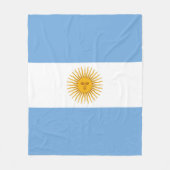 Argentinische Flagge Fleecedecke (Vorderseite)