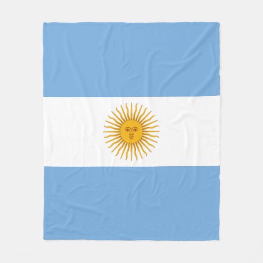 Argentinische Flagge Fleecedecke (Vorderseite)