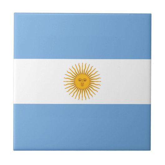 Argentinische Flagge Fliese (Vorderseite)
