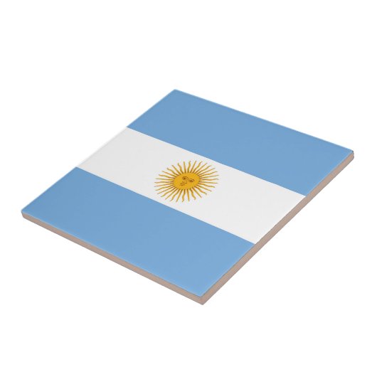 Argentinische Flagge Fliese (Seite)