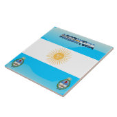 argentinische Flagge Fliese (Seite)