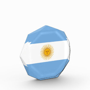 Argentinische Flagge Fotoblock