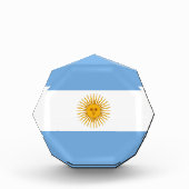Argentinische Flagge Fotoblock (Vorderseite)