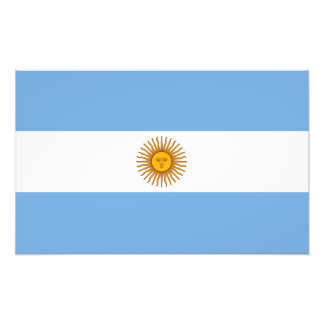 Argentinische Flagge Fotodruck