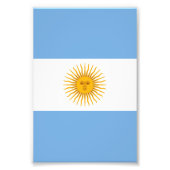 Argentinische Flagge Fotodruck (Vorne)