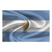 Argentinische Flagge Fotodruck (Vorne)
