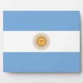 argentinische Flagge Fotoplatte (Vorderseite)
