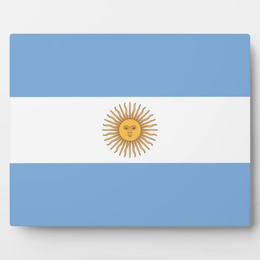 argentinische Flagge Fotoplatte (Vorderseite)