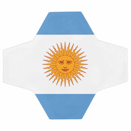 Argentinische Flagge Fußball (Flach)